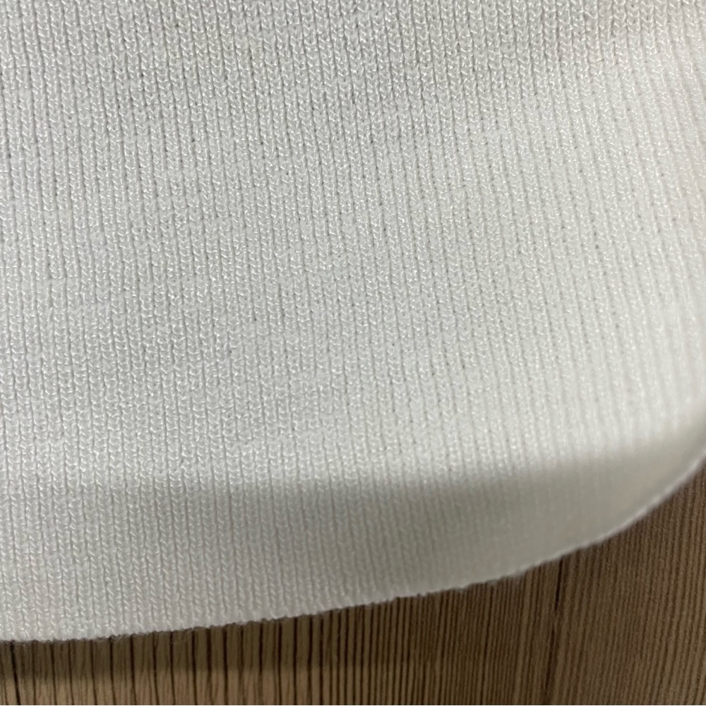 Miu Miu White Embossed Logo Tank Top - Picture 5 of 6